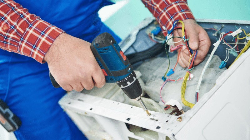 Sancaktepe Termodinamik Termodinamik çamaşır makinesi kart tamiri – Su almama arızası orijinal parça ile giderildi. - Teknik servis örneği